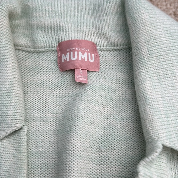 Show Me Your MuMu Cropped Collared Sweater - Picture 2 of 4